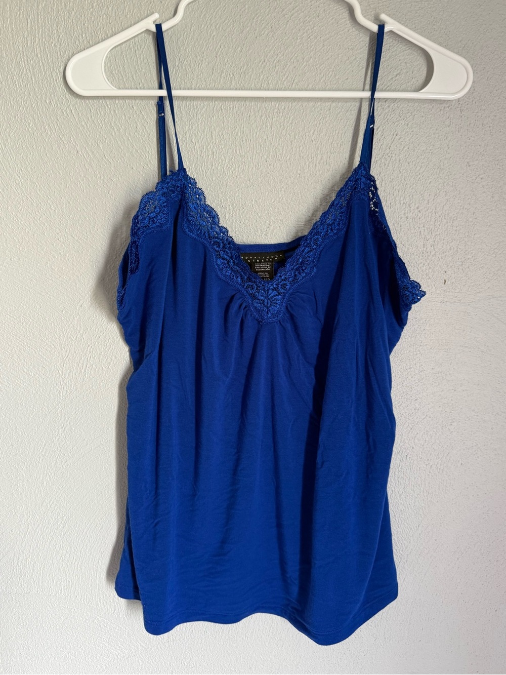 Apostrophe Royal Blue Lace-Trim Camisole